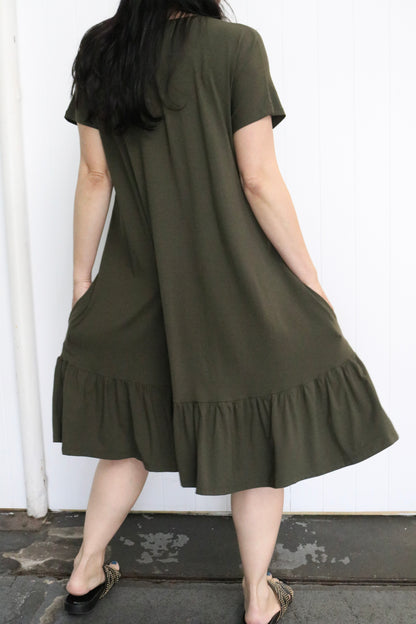 The Maybelle Dress - Forest Green