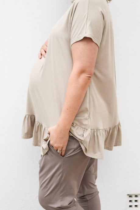 The Sofie Top - Taupe - Max + Mee