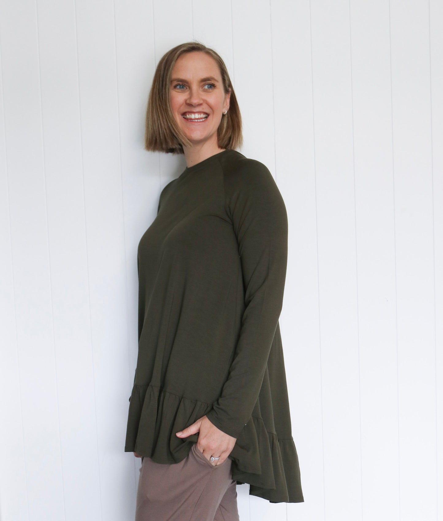The Lola Top - Forest Green