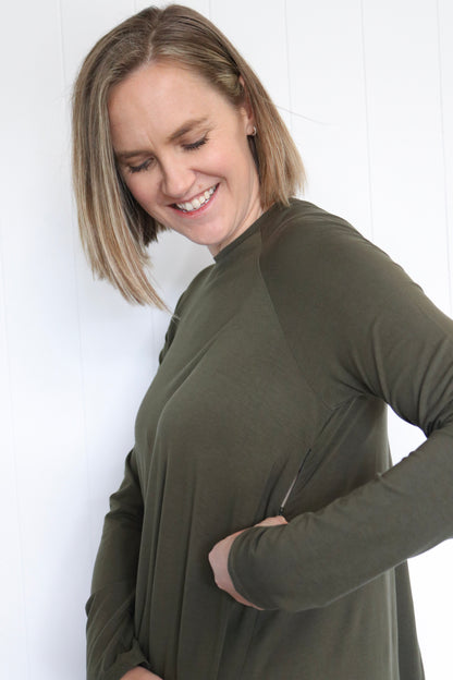 The Lola Top - Forest Green